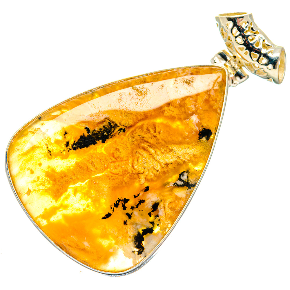 Plume Agate Pendants handcrafted by Anasilvercos - PD20138