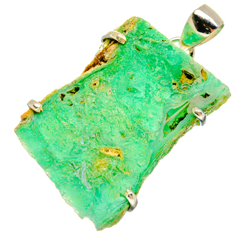 Chrysoprase Pendants handcrafted by Anasilvercos - PD20158