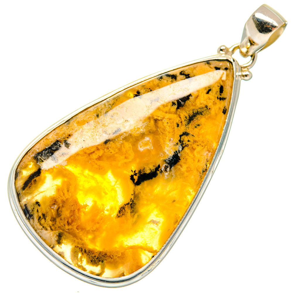 Plume Agate Pendants handcrafted by Anasilvercos - PD20171