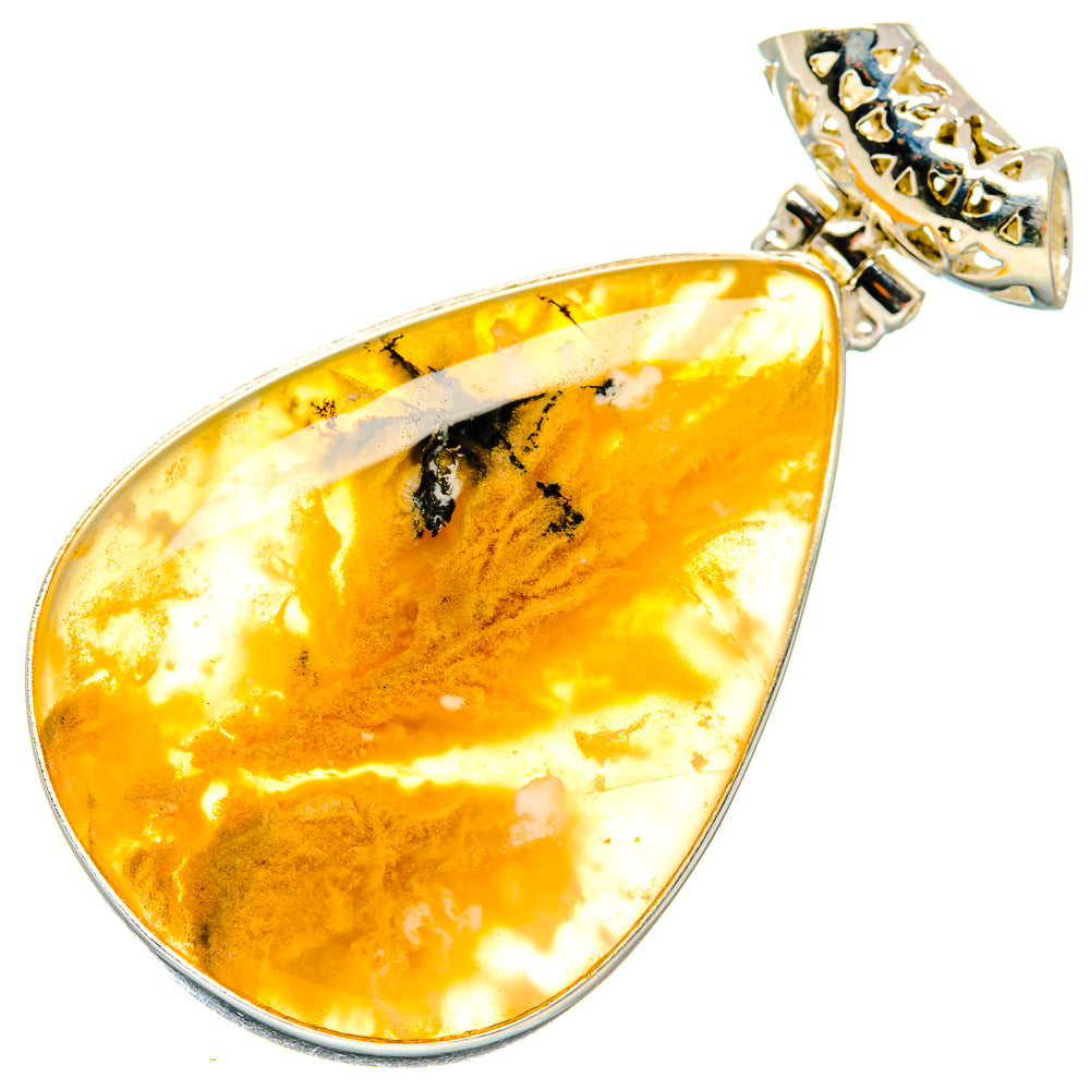 Plume Agate Pendants handcrafted by Anasilvercos - PD20172
