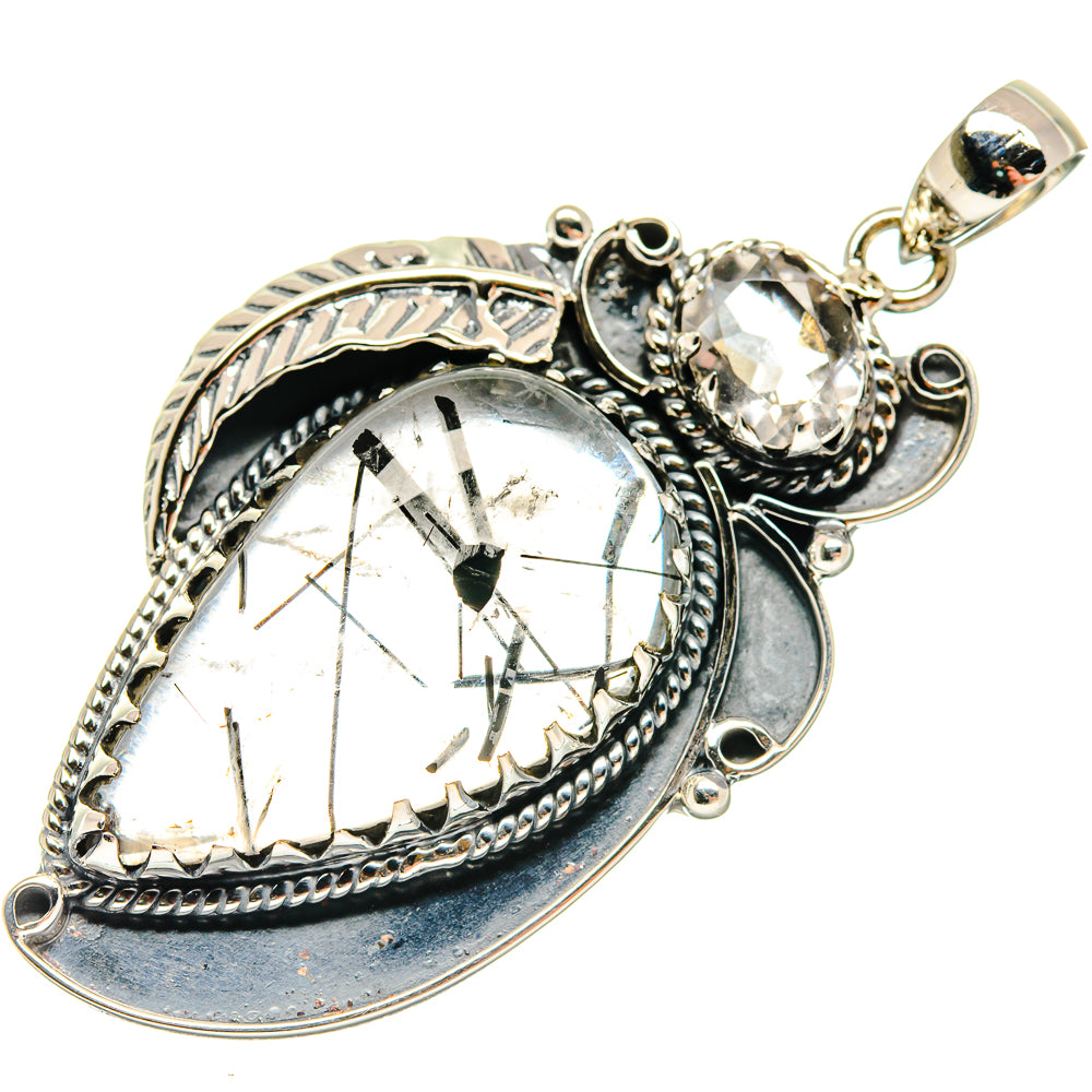 Tourmalinated Quartz Pendants handcrafted by Anasilvercos - PD20173