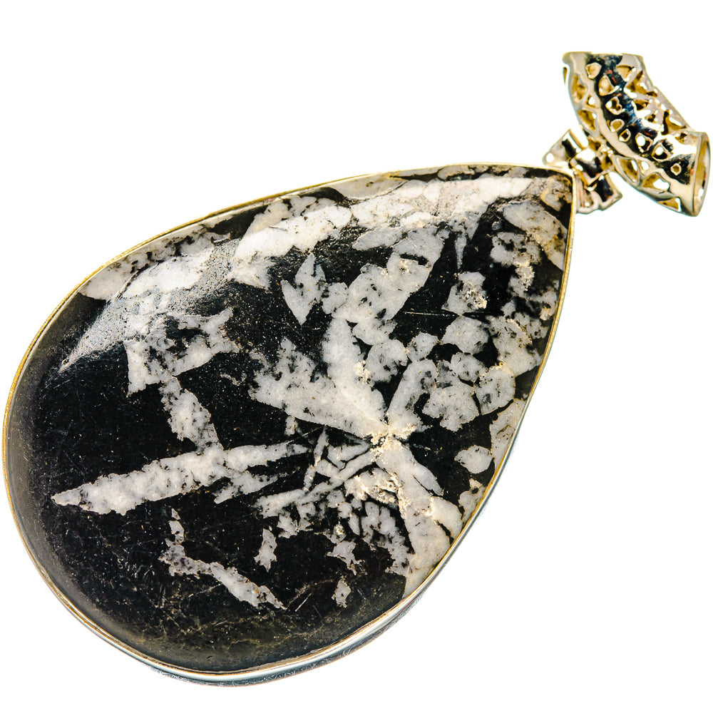 Chrysanthemum Stone Pendants handcrafted by Anasilvercos - PD20181