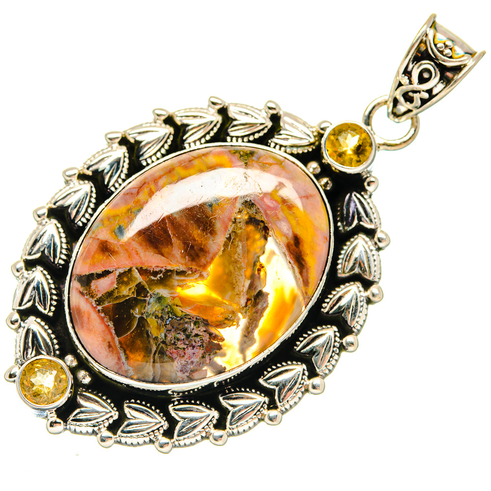 Butterfly Jasper Pendants handcrafted by Anasilvercos - PD20196