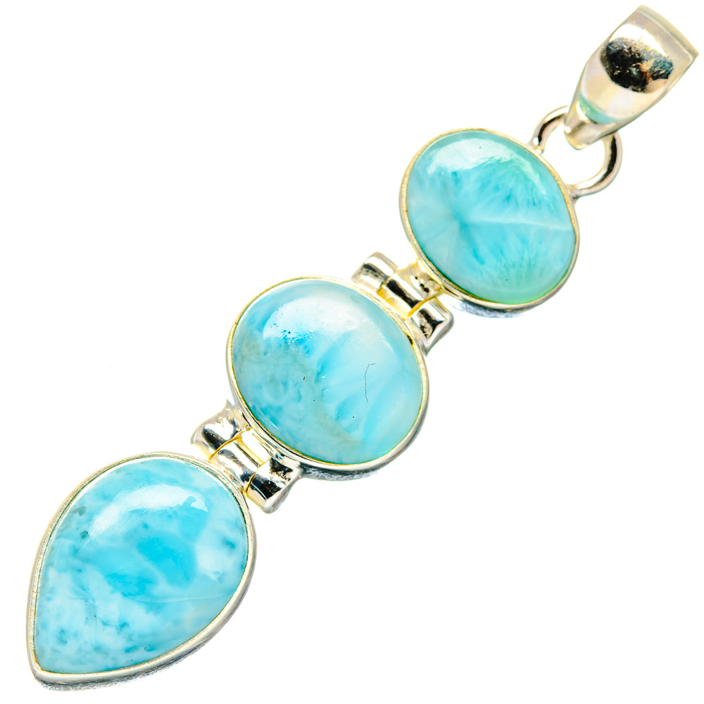 Larimar Pendants handcrafted by Anasilvercos - PD20249