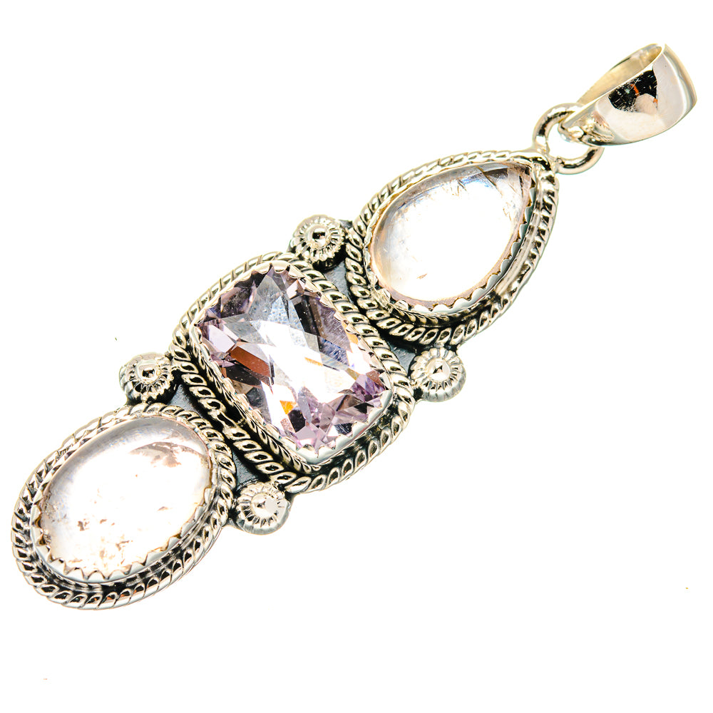 Rainbow Moonstone Pendants handcrafted by Anasilvercos - PD20270