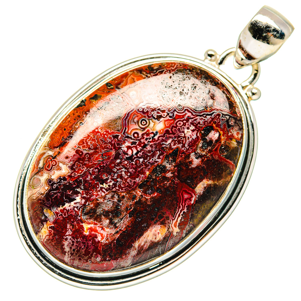 Moroccan Agate Pendants handcrafted by Anasilvercos - PD20283 - Photo 2