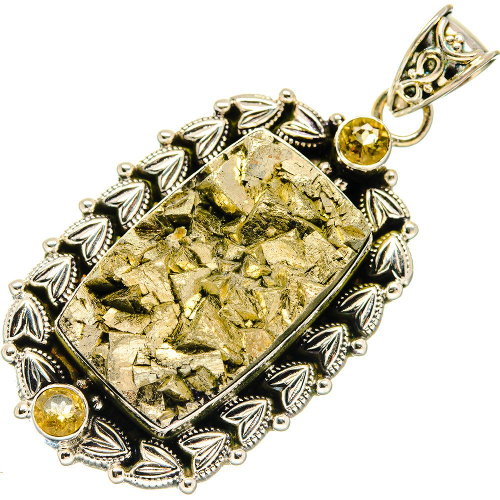 Pyrite Pendants handcrafted by Anasilvercos - PD20306