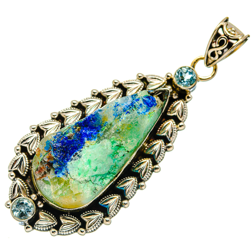 Azurite Pendants handcrafted by Anasilvercos - PD20307