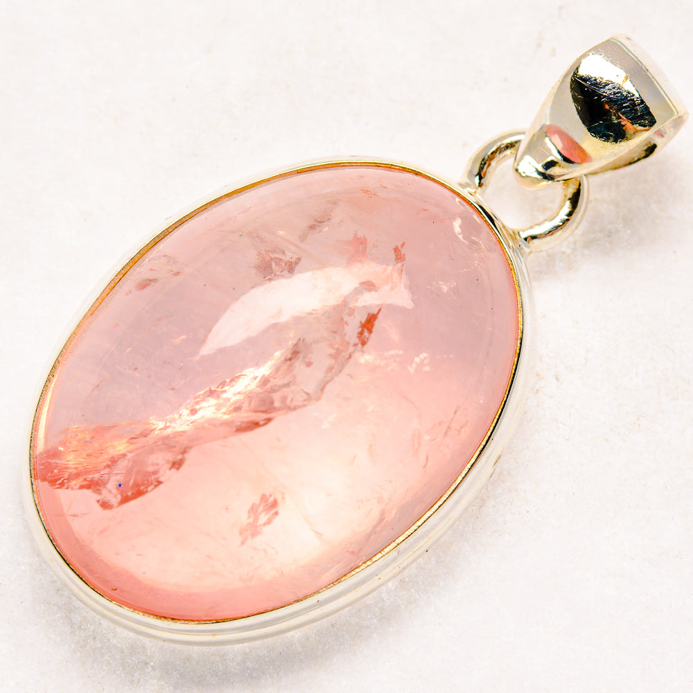 Rose Quartz Pendants handcrafted by Anasilvercos - PD20326 - Photo 2