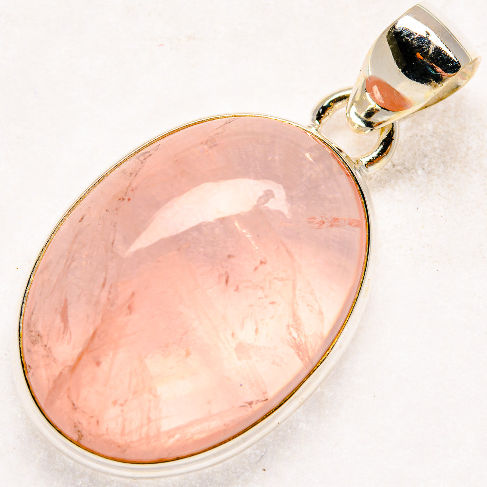 Rose Quartz Pendants handcrafted by Anasilvercos - PD20330 - Photo 2