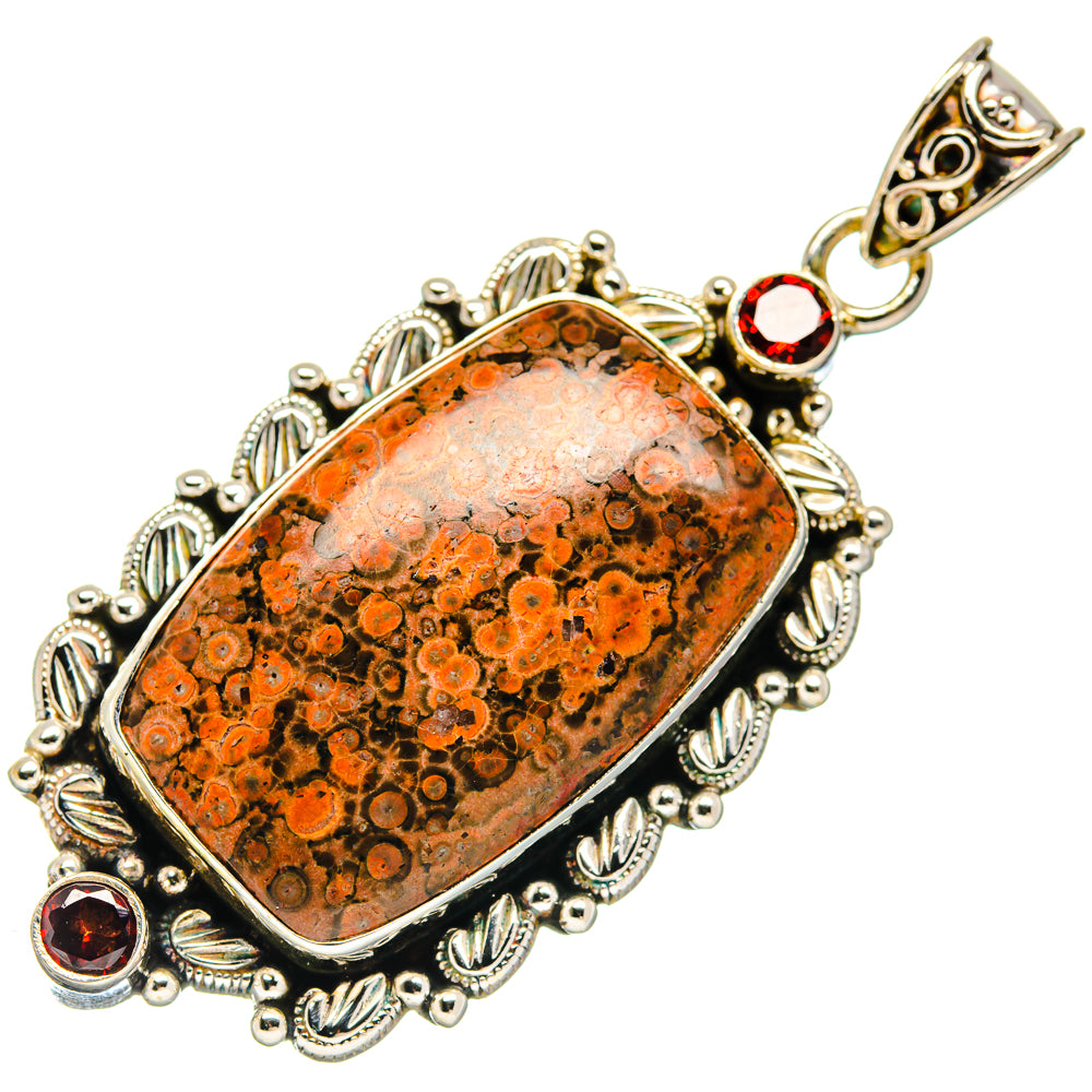 Poppy Jasper Pendants handcrafted by Anasilvercos - PD20356