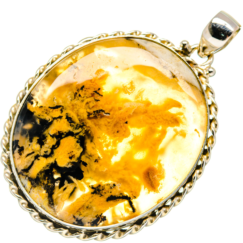 Plume Agate Pendants handcrafted by Anasilvercos - PD20362