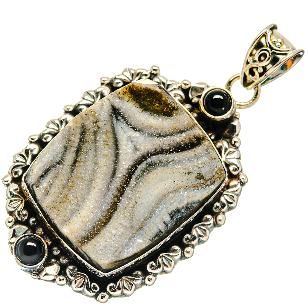 Desert Druzy Pendants handcrafted by Anasilvercos - PD20382