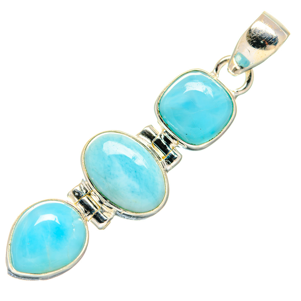 Larimar Pendants handcrafted by Anasilvercos - PD20399