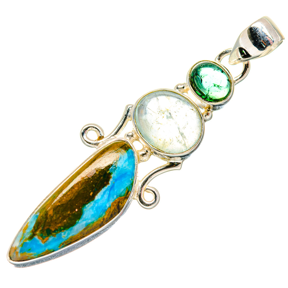 Chrysocolla Pendants handcrafted by Anasilvercos - PD20408