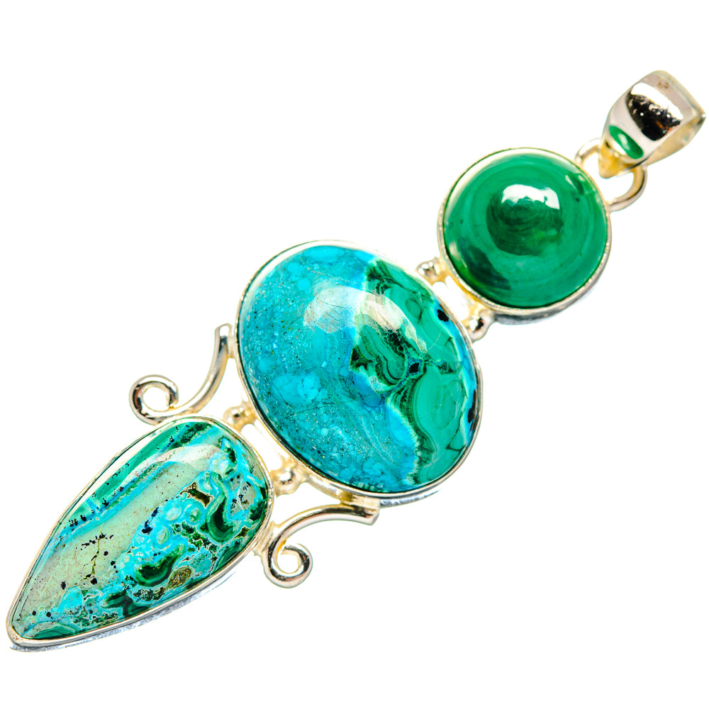Chrysocolla Pendants handcrafted by Anasilvercos - PD20410