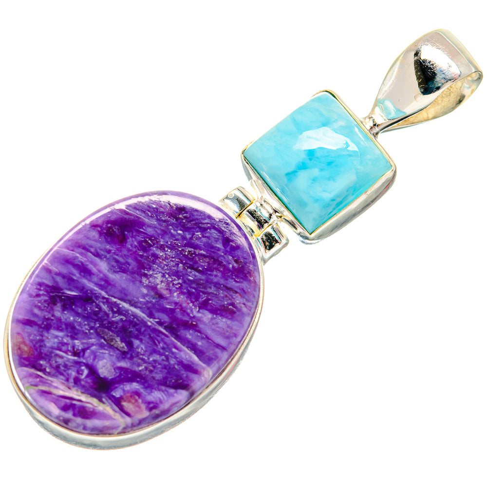 Charoite Pendants handcrafted by Anasilvercos - PD20429
