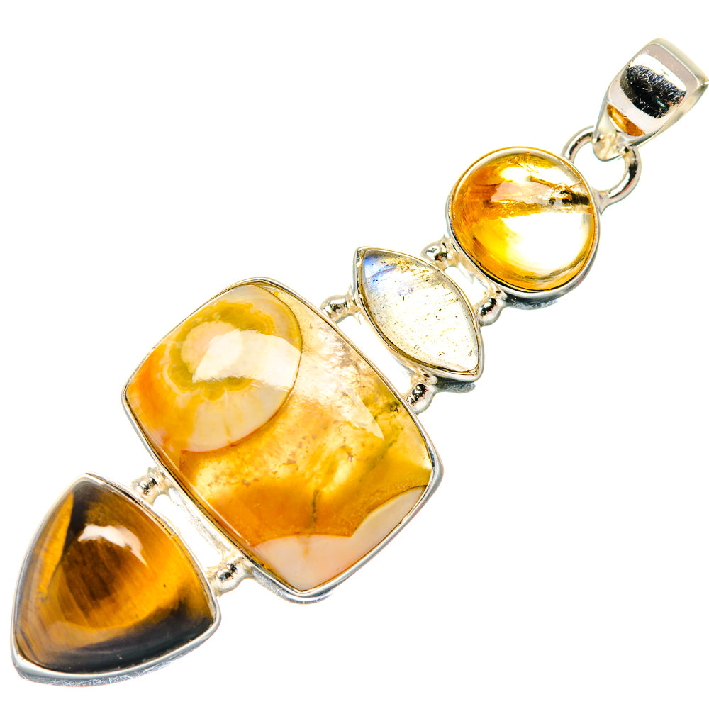 Ocean Jasper Pendants handcrafted by Anasilvercos - PD20434