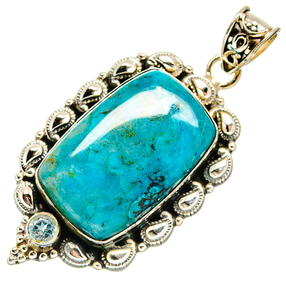 Chrysocolla Pendants handcrafted by Anasilvercos - PD20476