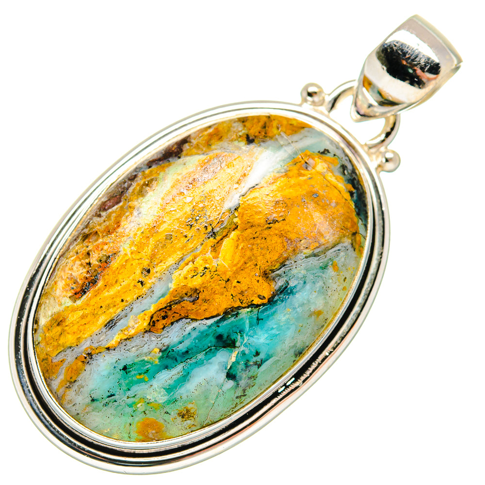 Peruvian Opal Pendants handcrafted by Anasilvercos - PD20480