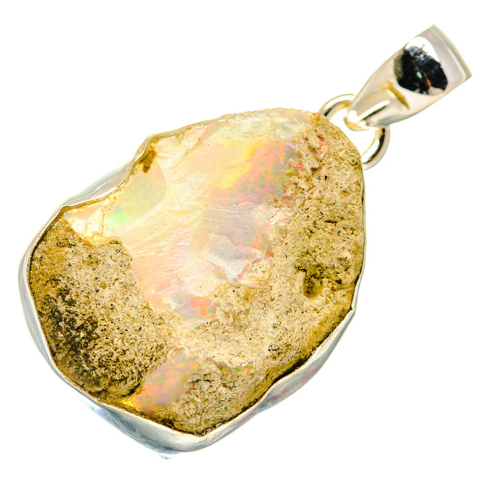 Ethiopian Opal Pendants handcrafted by Anasilvercos - PD20501