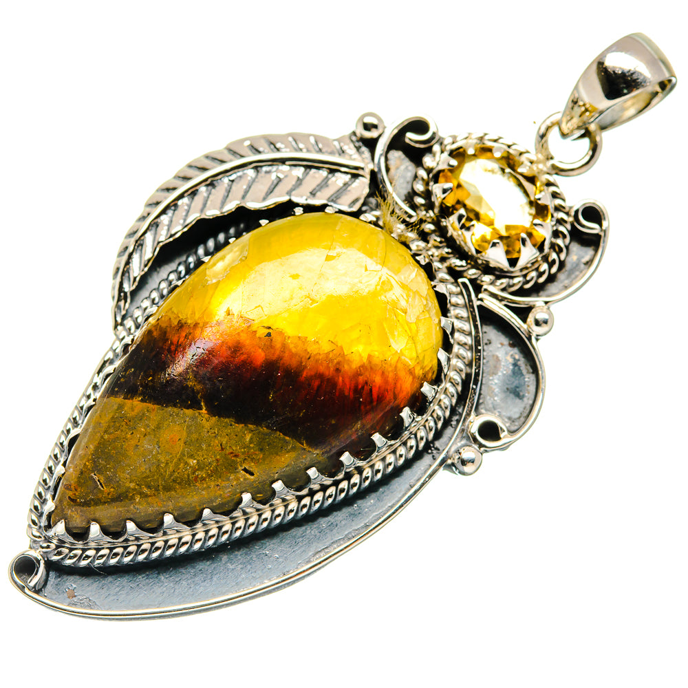Septarian Nodule Pendants handcrafted by Anasilvercos - PD20527
