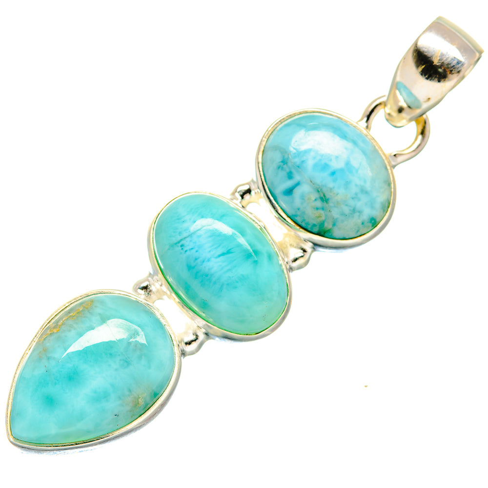Larimar Pendants handcrafted by Anasilvercos - PD20549 - Photo 2