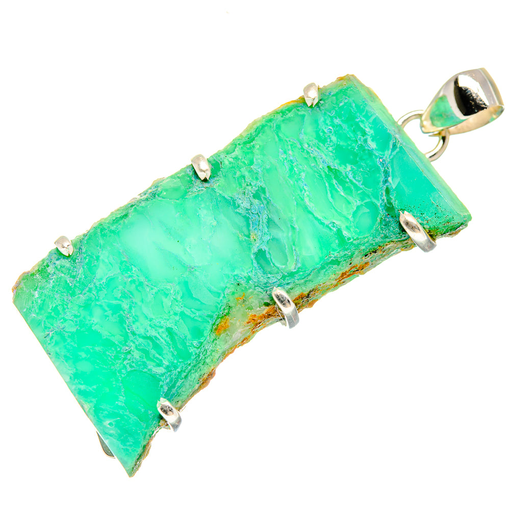 Chrysoprase Pendants handcrafted by Anasilvercos - PD20576