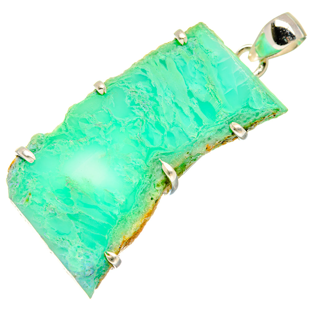 Chrysoprase Pendants handcrafted by Anasilvercos - PD20577