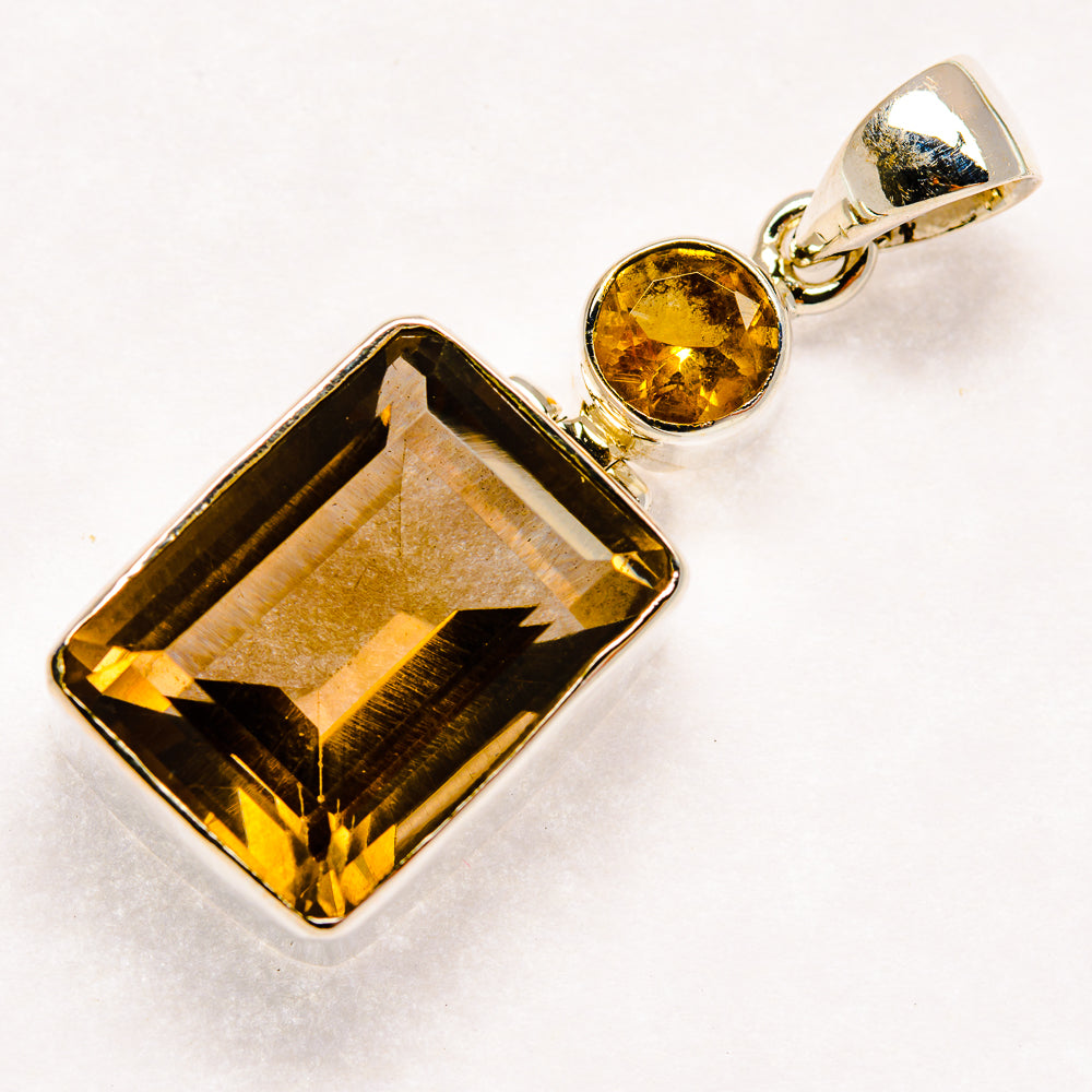 Smoky Quartz Pendants handcrafted by Anasilvercos - PD20588