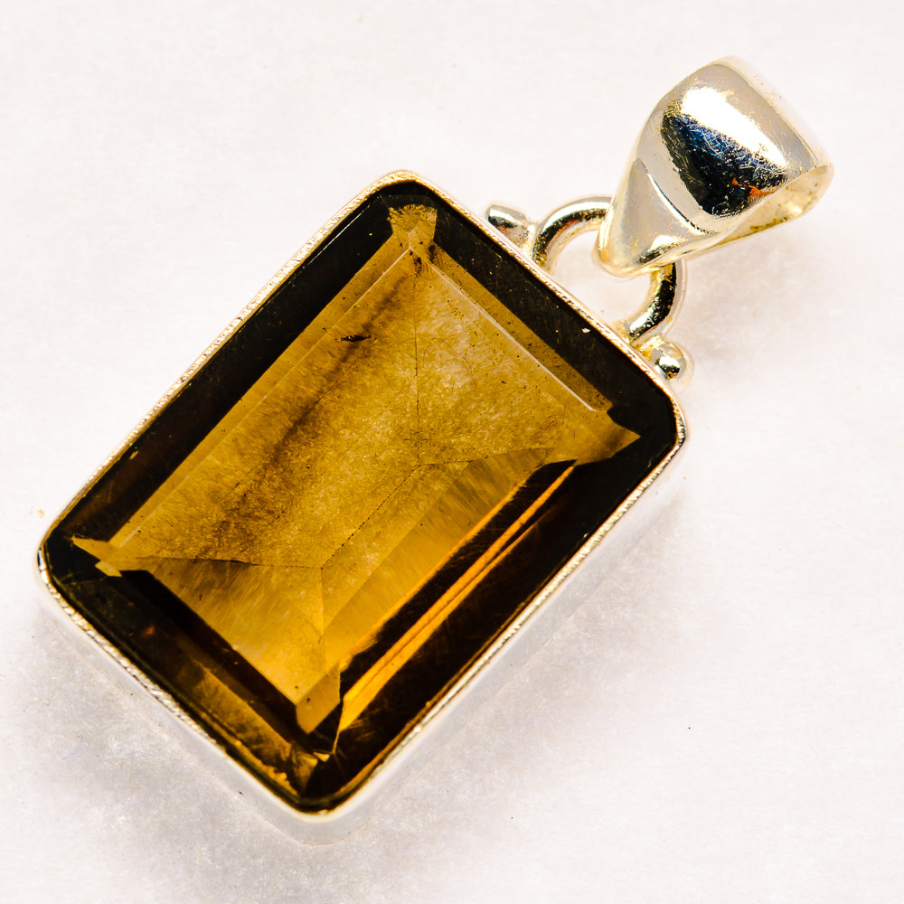 Smoky Quartz Pendants handcrafted by Anasilvercos - PD20589