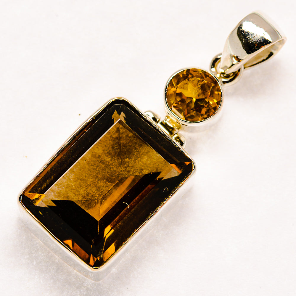 Smoky Quartz Pendants handcrafted by Anasilvercos - PD20590