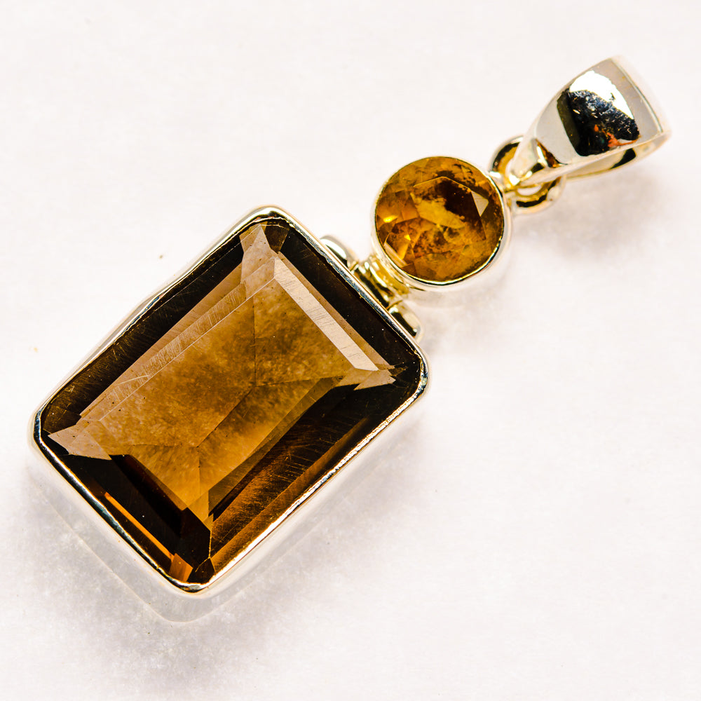 Smoky Quartz Pendants handcrafted by Anasilvercos - PD20591