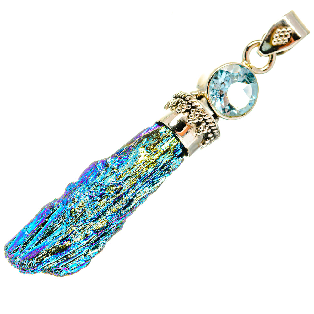 Titanium Sunshine Druzy Pendants handcrafted by Anasilvercos - PD20607