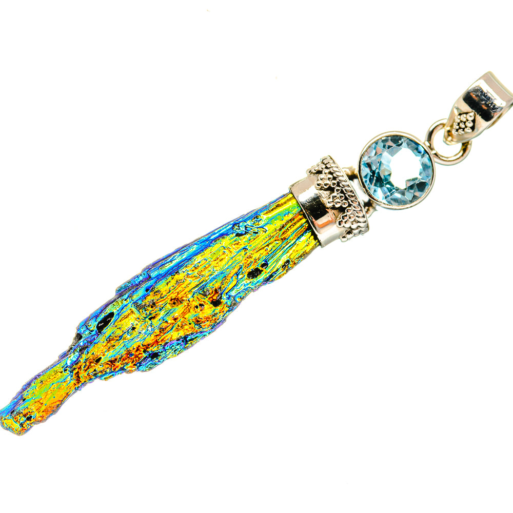Titanium Sunshine Druzy Pendants handcrafted by Anasilvercos - PD20614