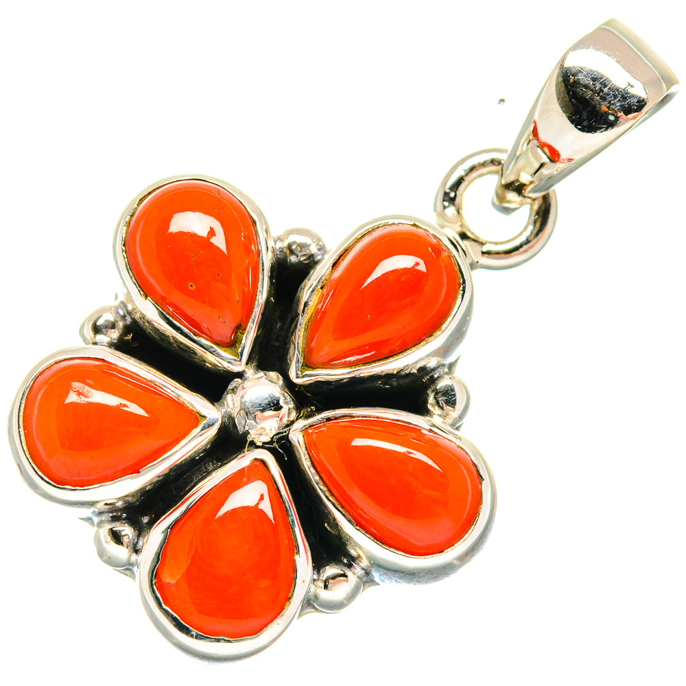 Mediterranean Red Coral Pendants handcrafted by Anasilvercos - PD20638