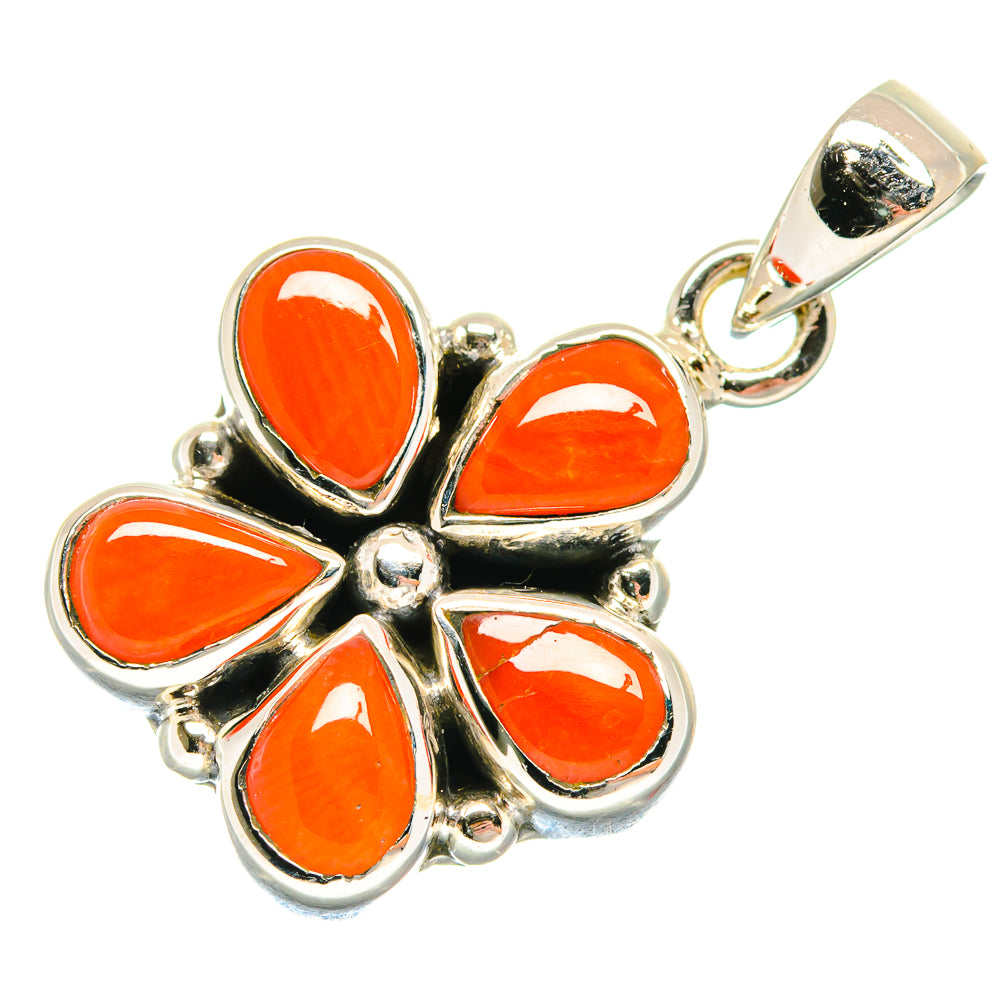 Mediterranean Red Coral Pendants handcrafted by Anasilvercos - PD20639