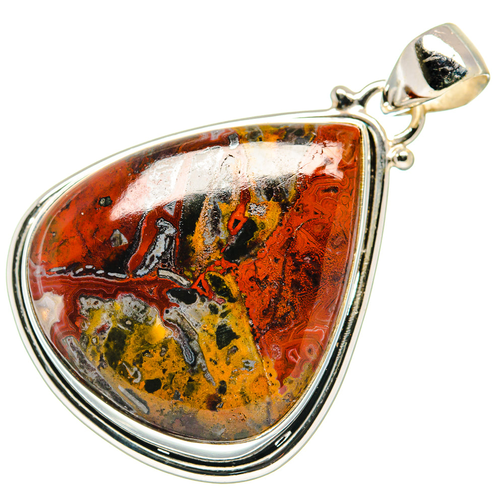 Moroccan Agate Pendants handcrafted by Anasilvercos - PD20674