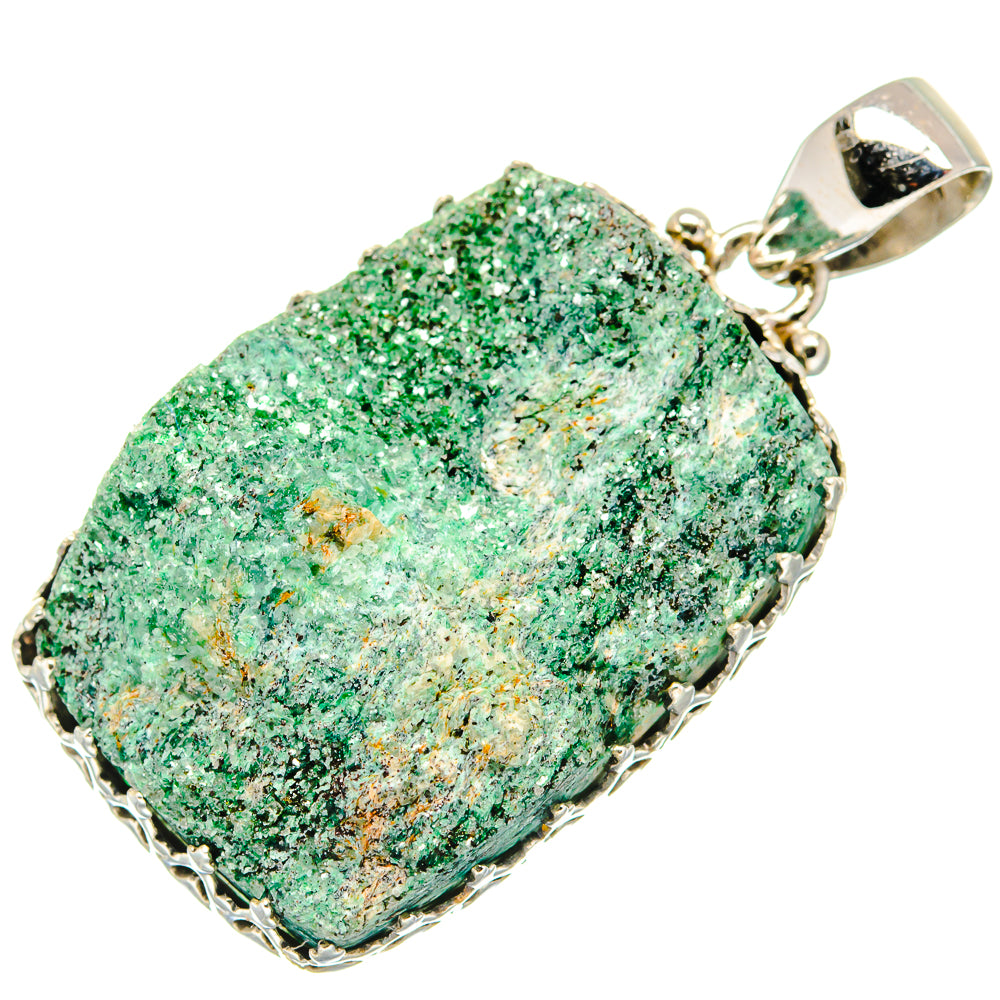Green Fuchsite Pendants handcrafted by Anasilvercos - PD20723