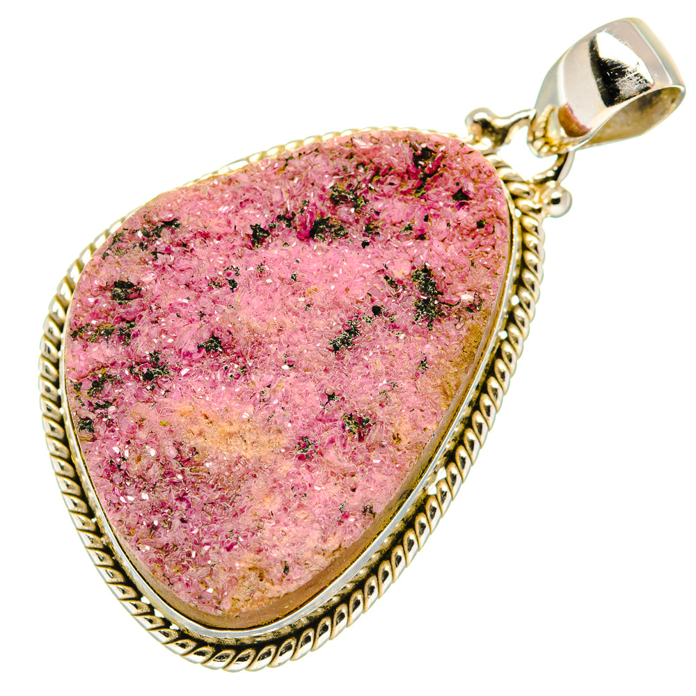 Cobalto Calcite Druzy Pendants handcrafted by Anasilvercos - PD20734 - Photo 2