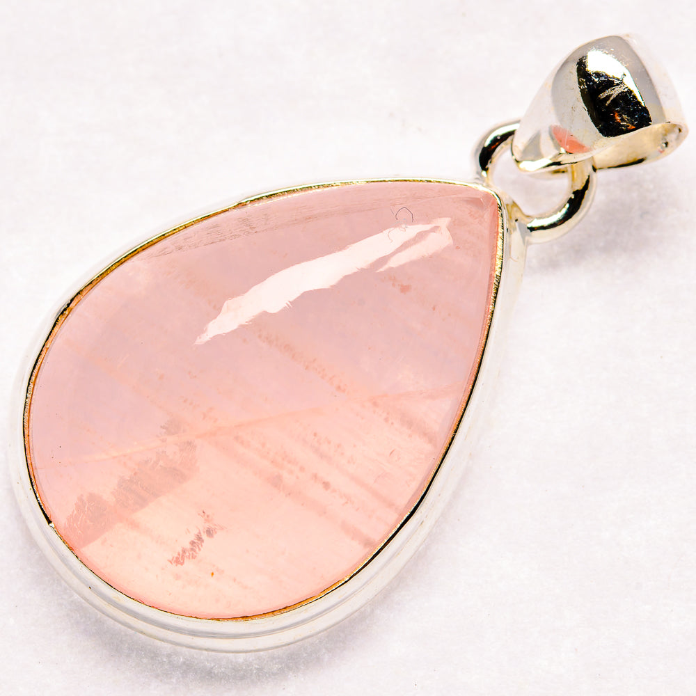 Rose Quartz Pendants handcrafted by Anasilvercos - PD20740 - Photo 2