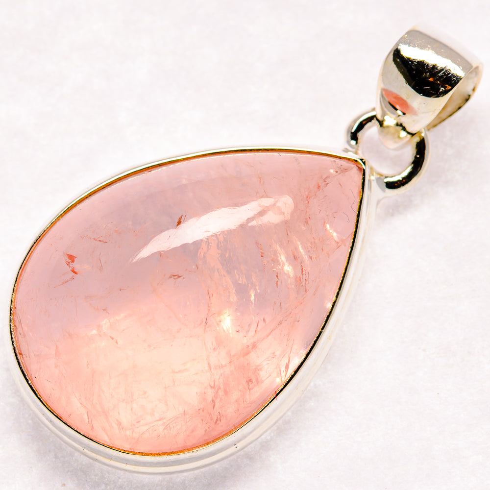 Rose Quartz Pendants handcrafted by Anasilvercos - PD20743 - Photo 2