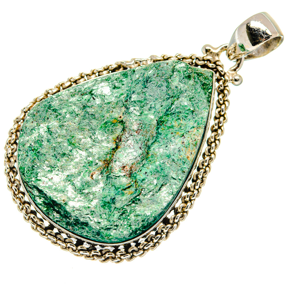 Green Fuchsite Pendants handcrafted by Anasilvercos - PD20780