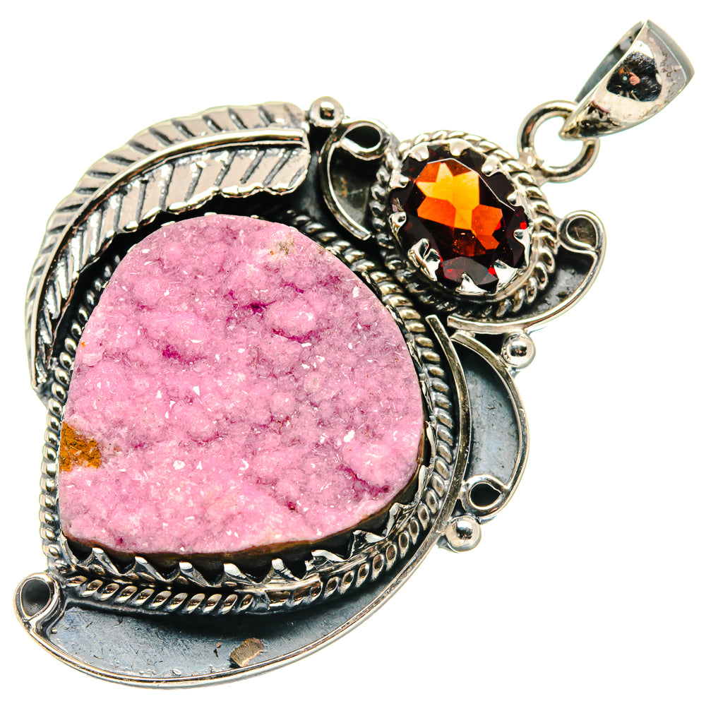 Cobalto Calcite Druzy Pendants handcrafted by Anasilvercos - PD20781