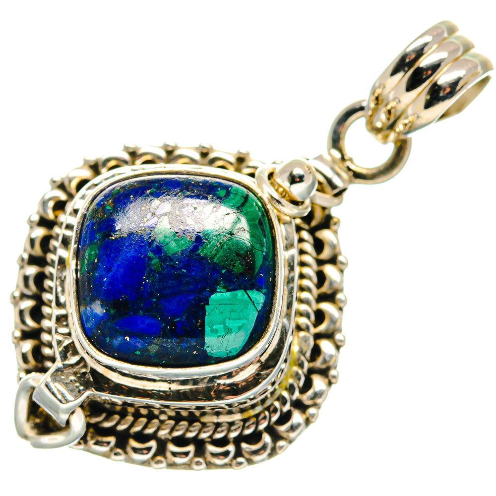 Malachite In Chrysocolla Pendants handcrafted by Anasilvercos - PD20798