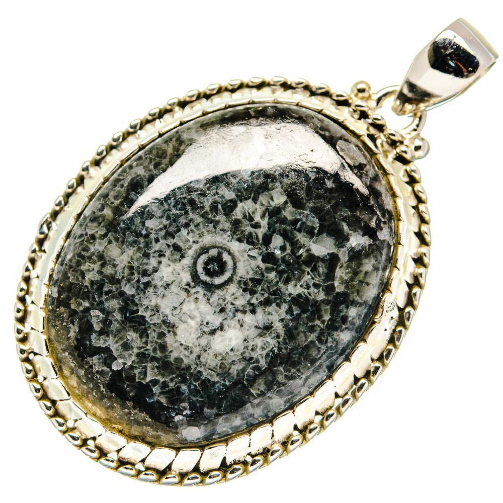Moroccan Goniatite Fossil Pendants handcrafted by Anasilvercos - PD20806