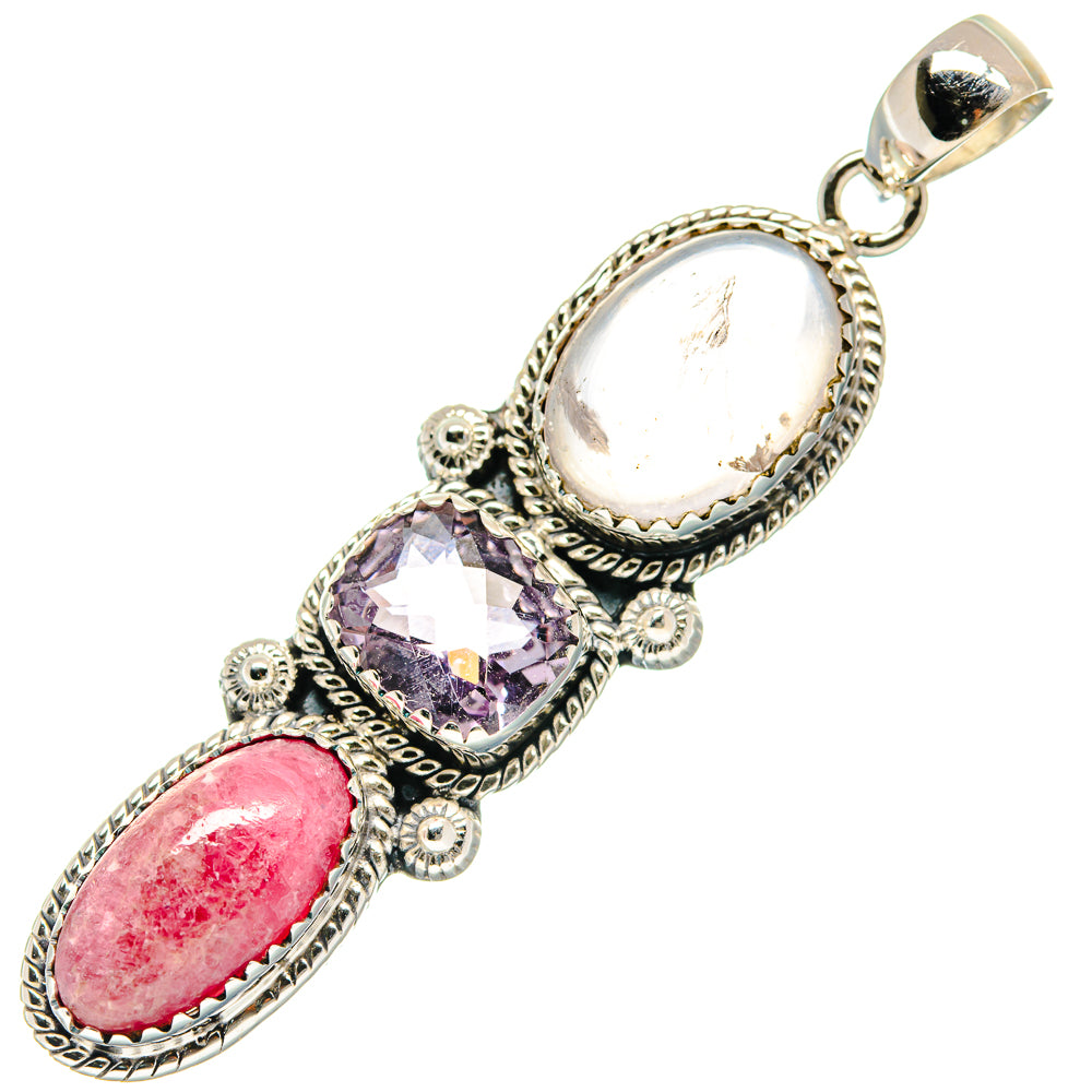 Rhodochrosite Pendants handcrafted by Anasilvercos - PD20826