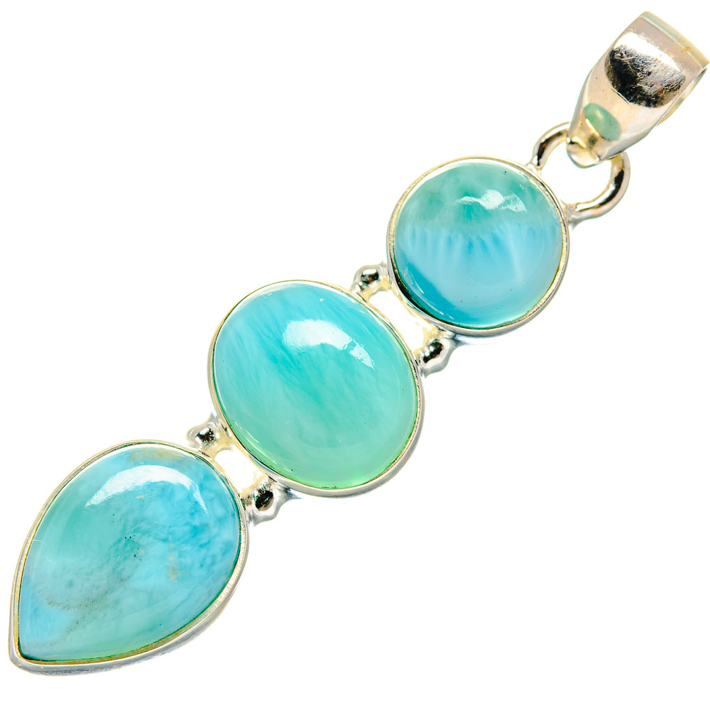 Larimar Pendants handcrafted by Anasilvercos - PD20829