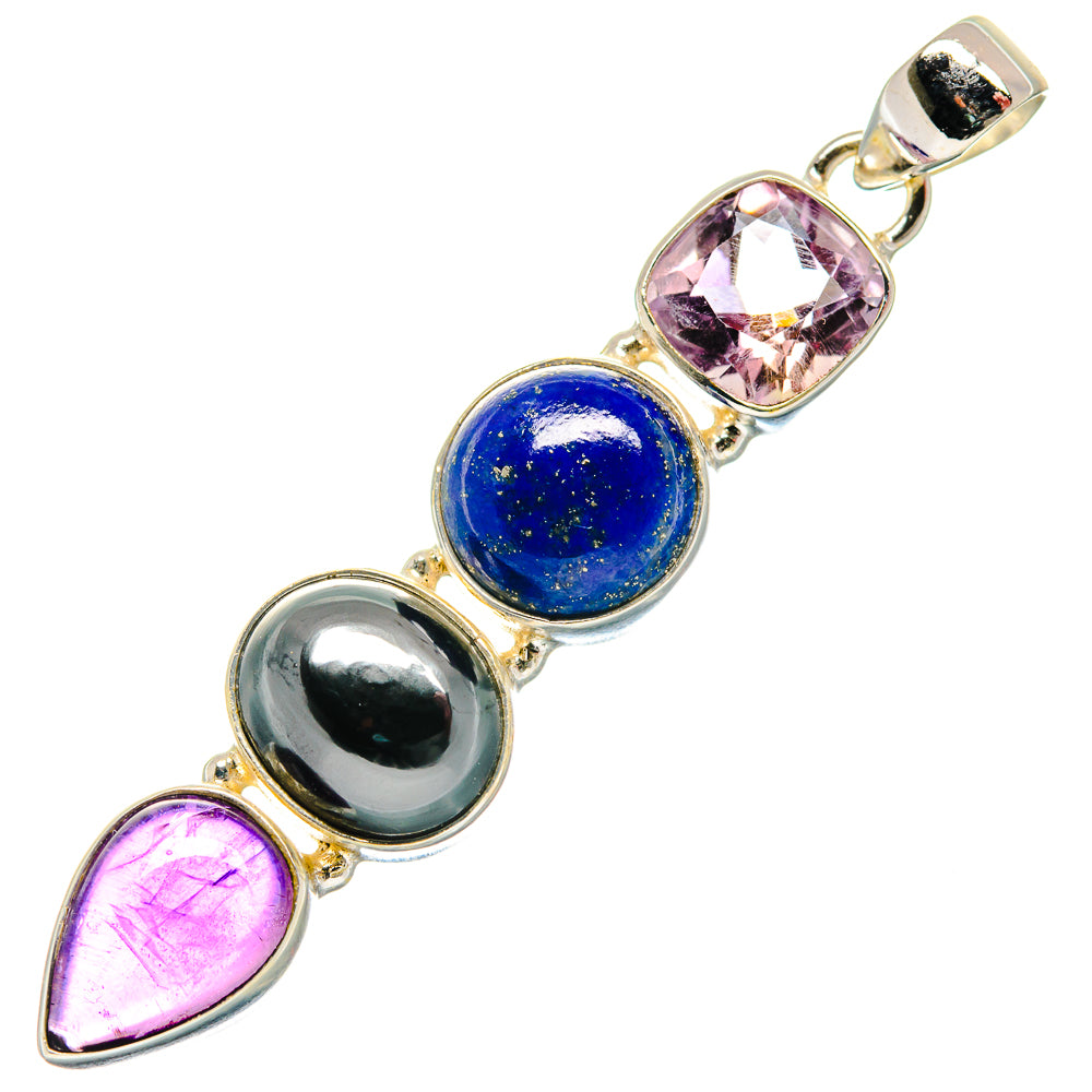 Lapis Lazuli Pendants handcrafted by Anasilvercos - PD20833