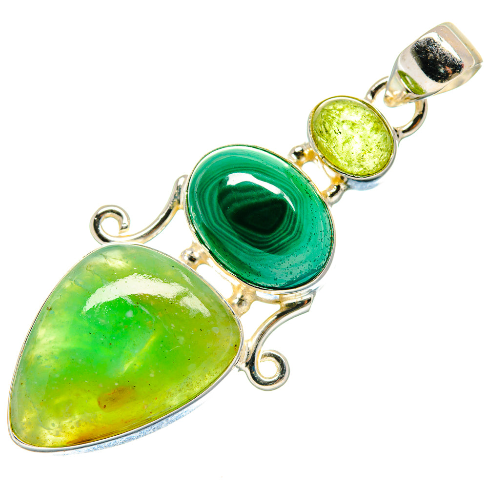 Peruvian Opal Pendants handcrafted by Anasilvercos - PD20867